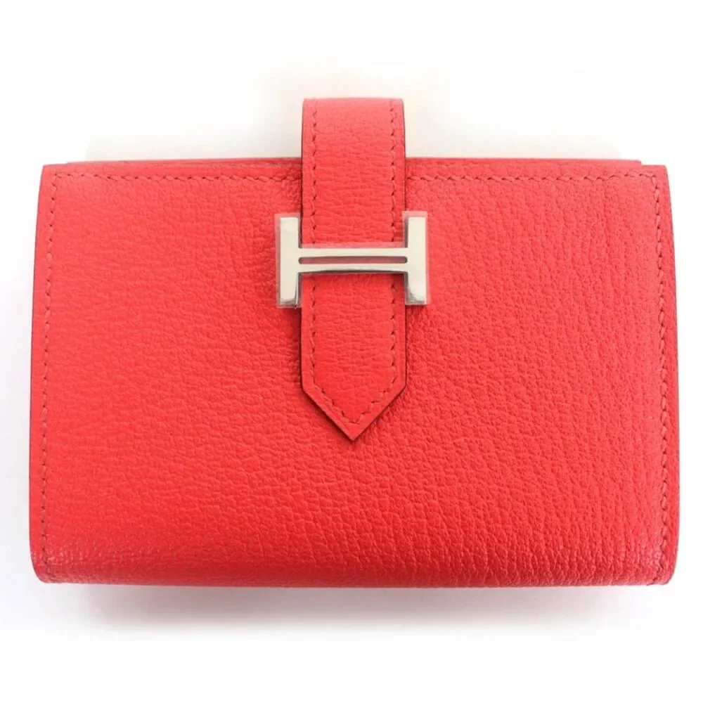 Hermes Bearn Mini Leather Wallet